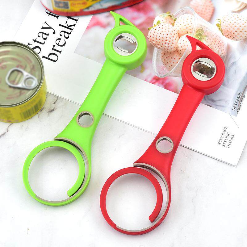 厨房小工具 创意一多功能啤酒不锈钢开瓶器开罐器 塑料拧盖器