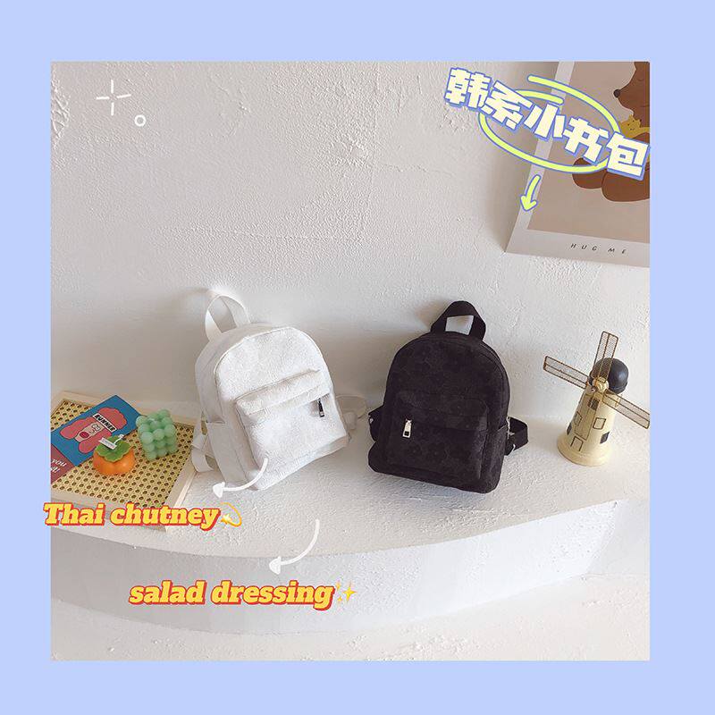 韩国新款儿童双肩包INS花朵小书包街拍女童配饰包宝宝出游零食包