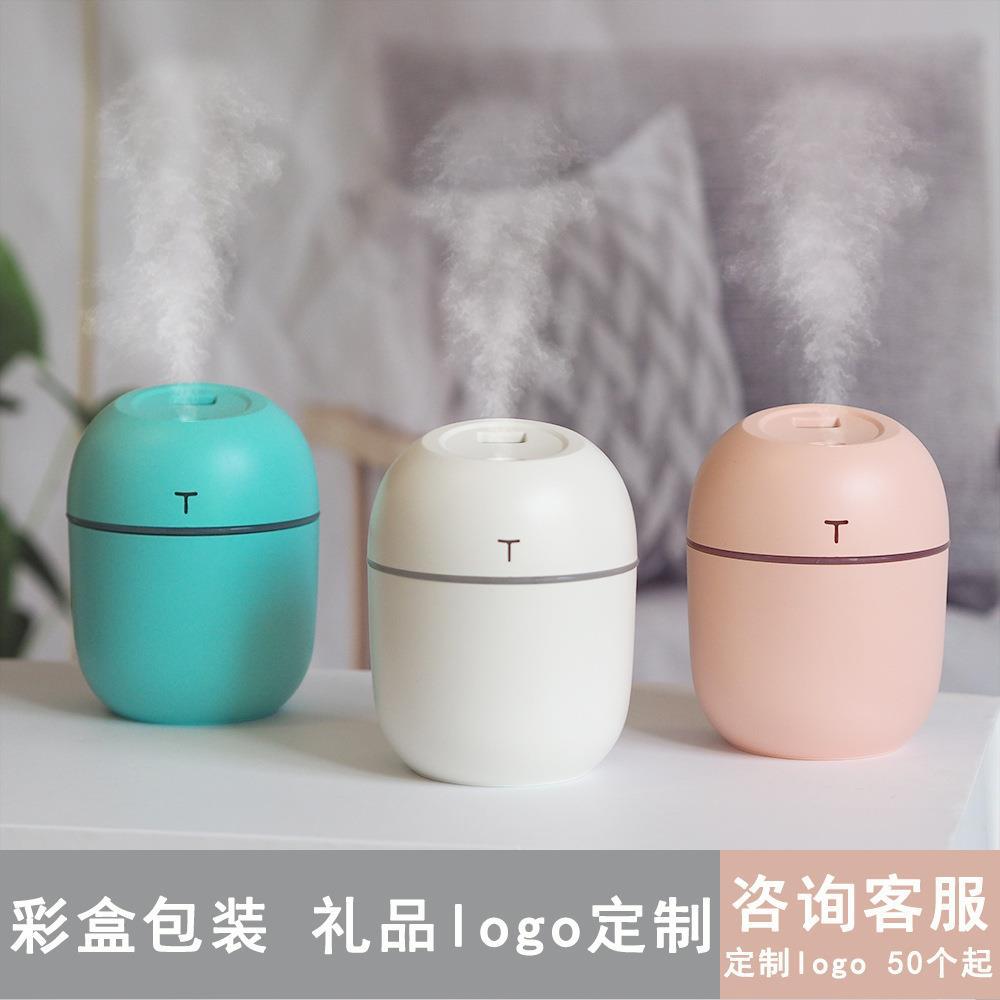小型迷你桌面usb加湿器雾化器家用车载补水仪小夜灯礼品