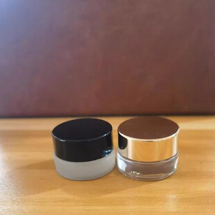 现货3g透明面霜瓶5克眼霜厚底霜膏试用装小样化妆品磨砂玻璃空瓶