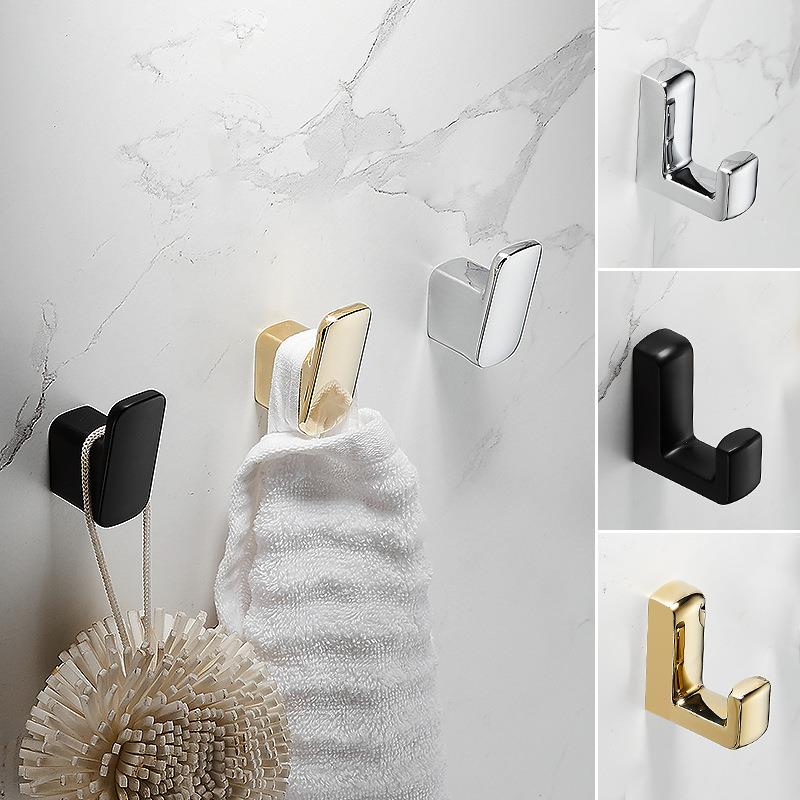 浴室简约单衣钩创意毛巾挂钩壁挂卫生间衣帽钩酒店门后挂衣钩定制