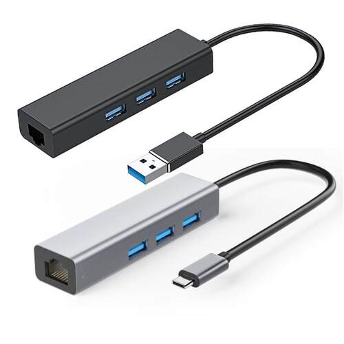 USB转网线接口平板笔记本盒子有线网卡usb2.0网络转换器hub分线器定制