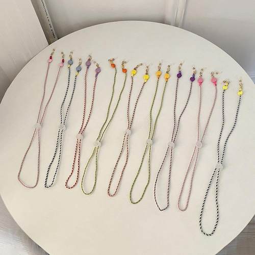 日韩风彩色条纹绳子笑脸