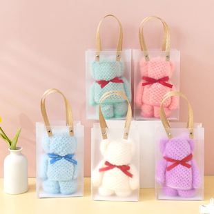 小熊毛巾伴手礼珊瑚绒礼盒装柔软开业节日喜铺婚庆礼物