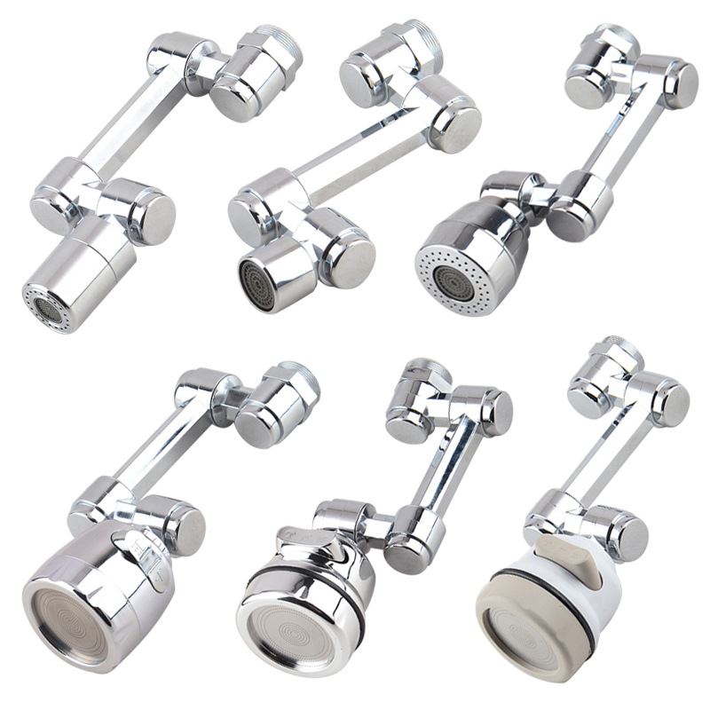 新款1080度万向水龙头防溅水花洒嘴一档二档三档脸盆龙头漱口器