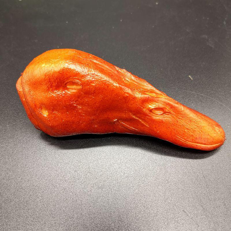 PVC仿真鸭头鸭脖卤味小吃模型仿真美食食物食玩摆件摄影拍照道具