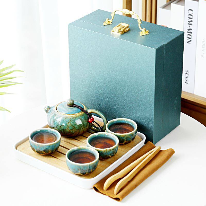 便携旅行茶具礼盒小套装伴手礼一壶四杯家用办公礼品印logo,节庆用品/礼品,伴手礼,淘宝优惠券,粉丝福利购,淘宝优惠卷