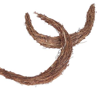 节日装饰品月亮花环藤圈花环摆件