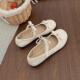 2025春款 蝴蝶结女鞋 水钻低跟平底鞋 时尚 定制 法式 豆豆鞋 玛丽珍单鞋
