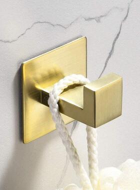 外贸黑色卫生间墙壁挂衣帽勾架挂钩排钩衣柜挂衣钩不锈钢单钩金色