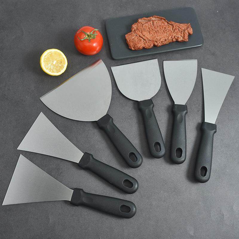 不锈钢料理铲塑料柄牛排铲披萨铲铁板烧煎铲斜口铲烹饪铲煎饼工具,厨房/烹饪用具,煎铲,淘宝优惠券,粉丝福利购,淘宝优惠卷