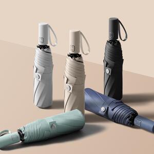 全自动三折雨伞女 晴雨两用太阳防晒折叠遮阳复古男ins风