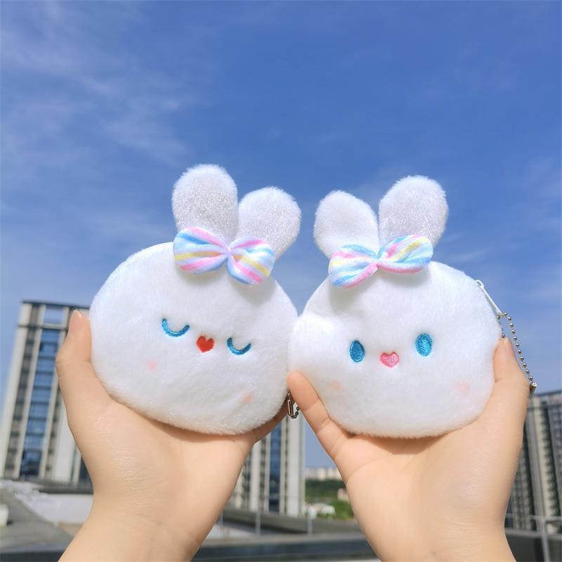 卡通蝴蝶结兔便携小包女生零钱包少女心可爱创意硬币包口红包批发