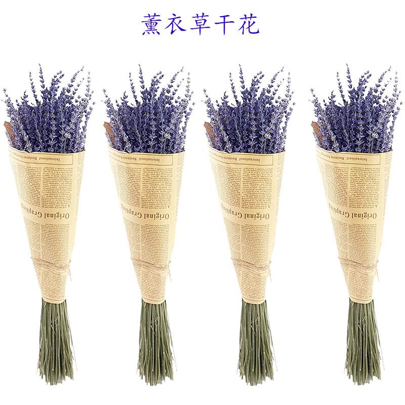 薰衣草干花永生花花材太空蓝干花束散装紫色薰衣草袋拍照道具定制