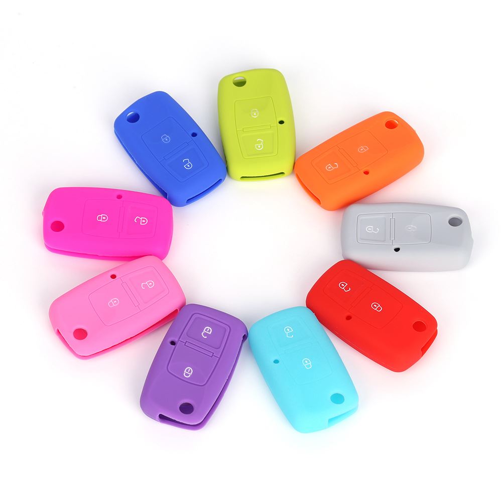 工厂直销 适用捷达折叠老款二建硅胶钥匙包汽车保护套