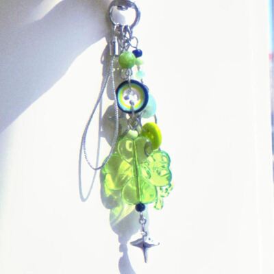 【命中注定】四叶草手作挂链钥匙扣串珠小挂件相机链可爱小众