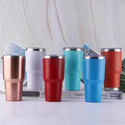 直供 30OZ真空咖啡杯汽车杯保温保冷时尚啤酒杯 户外车载水杯定制