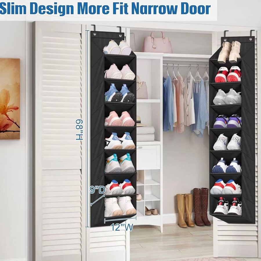 热销款壁挂式鞋袋多功能门后储物挂袋多层杂物整理收纳袋