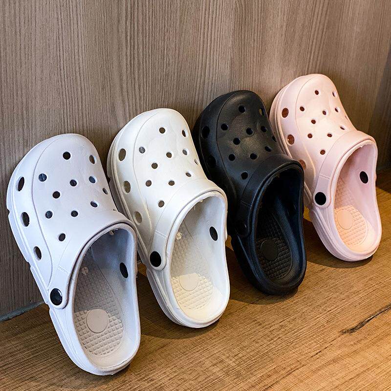 洞洞鞋女款外穿夏季款厚底包头透气情侣凉鞋防滑手术室凉拖男士定