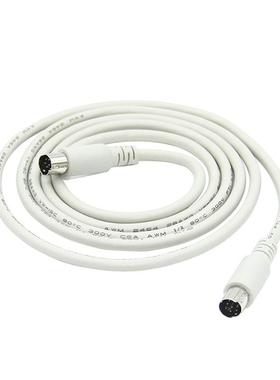 圆头8针线 MD8针数据线8芯VISCA 三菱8针对针1.5米3米PLC设备使用