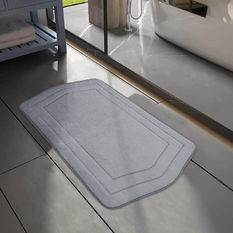 加厚珊瑚绒记忆棉慢回弹地毯地垫浴室门垫脚垫厂家供应爆款