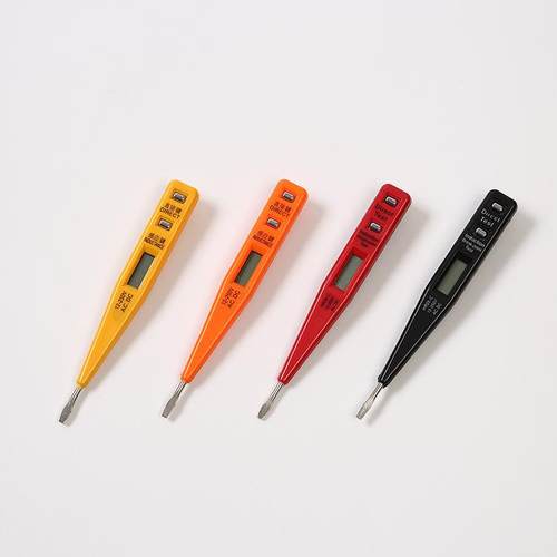 黑色小型电子感应测电笔数显数字试电笔电工验电笔家用电子工具定