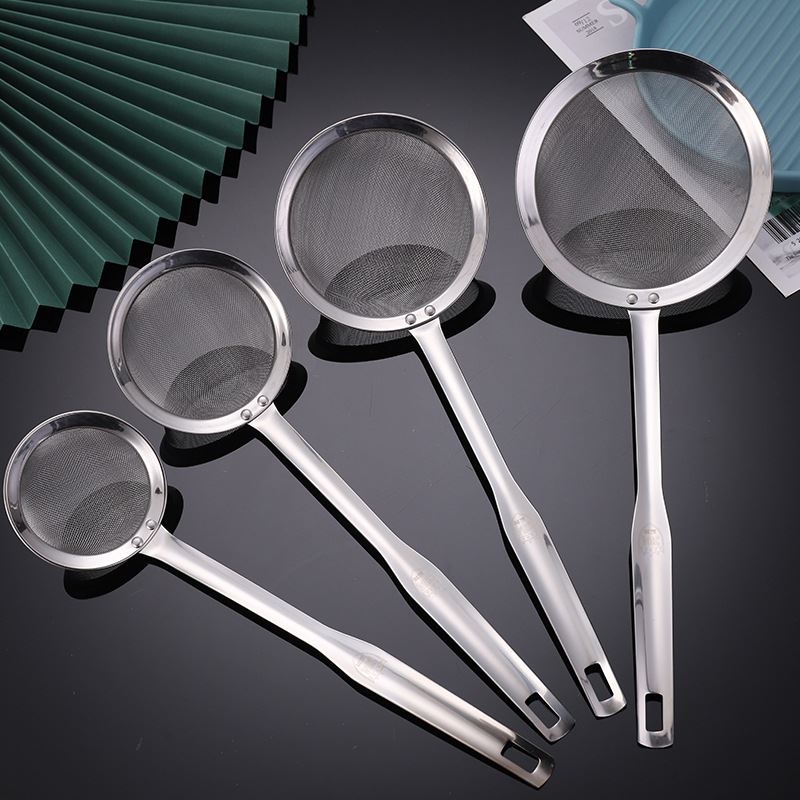 不锈钢虑网筛子 网隔油勺 油炸捞勺 面粉筛工具