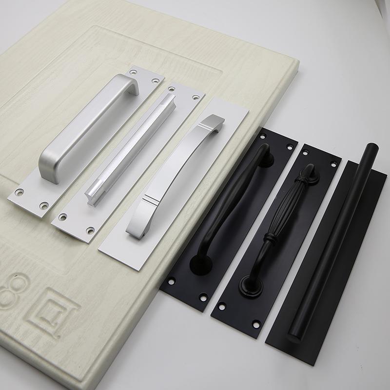 免打孔木门房门拉手玻璃推拉门移门铝合金明装拉手大门把手免钉胶