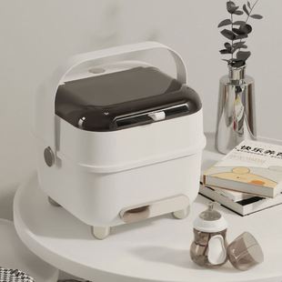 家用宝宝餐具存储奶瓶收纳盒 2025新品 PET材质防尘沥水奶瓶收纳箱