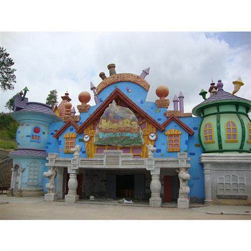 户外景区GRC水泥雕塑游乐园卡通门头施工玻璃钢门网红打卡装饰