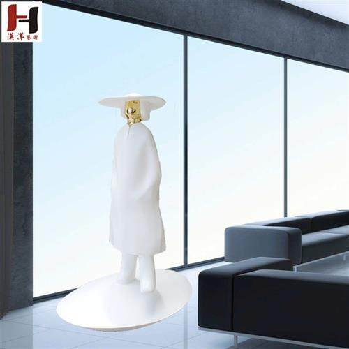 大型新款落地玻璃钢工艺品抽象人物艺术品酒店售楼处大堂雕塑摆件