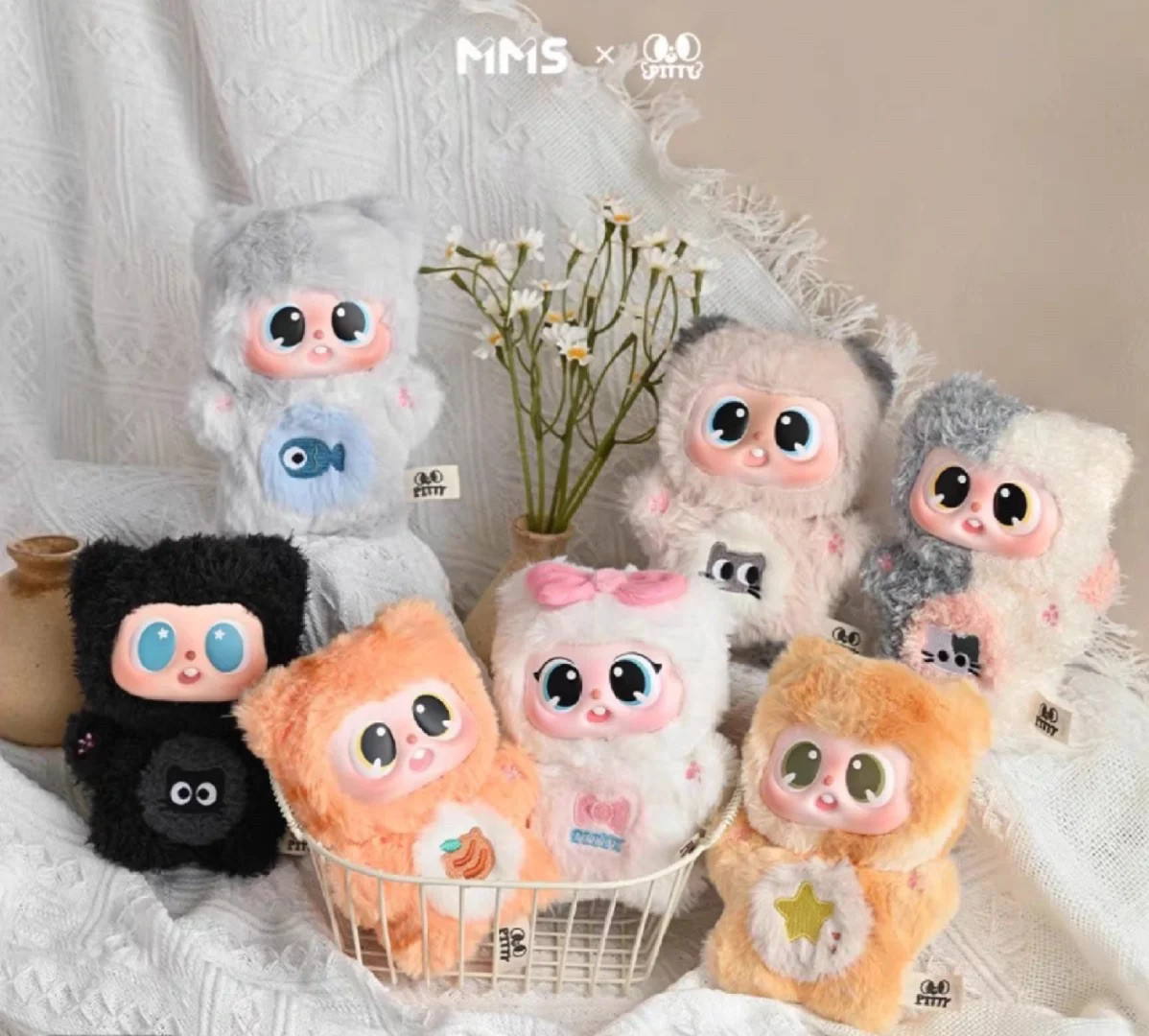 现货正版pitty二代喵喵宿舍毛绒盲盒可爱玩偶公仔手办摆件礼物女