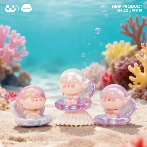 【拆盒】阿玛莉莉丝贝壳系列萌粒可爱潮玩盲盒收藏摆件