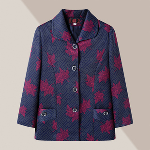 奶奶装春装外套薄款上衣中老年人秋装女妈妈装老太太衣服60-80岁