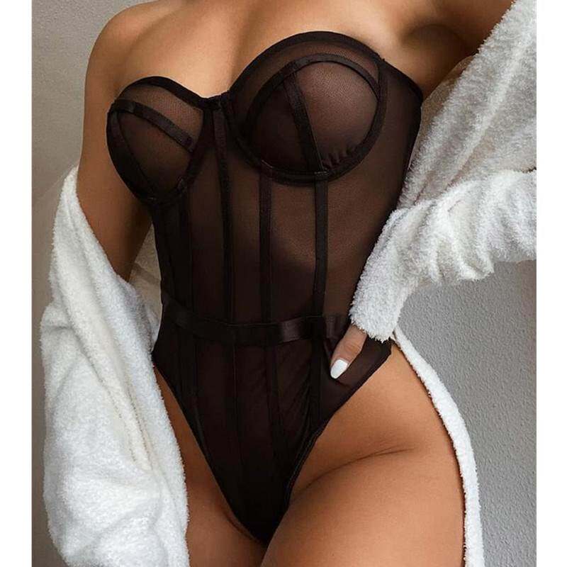 Sexy Strapless Bodysuit For Women Overalls Slim Top jumpsuit