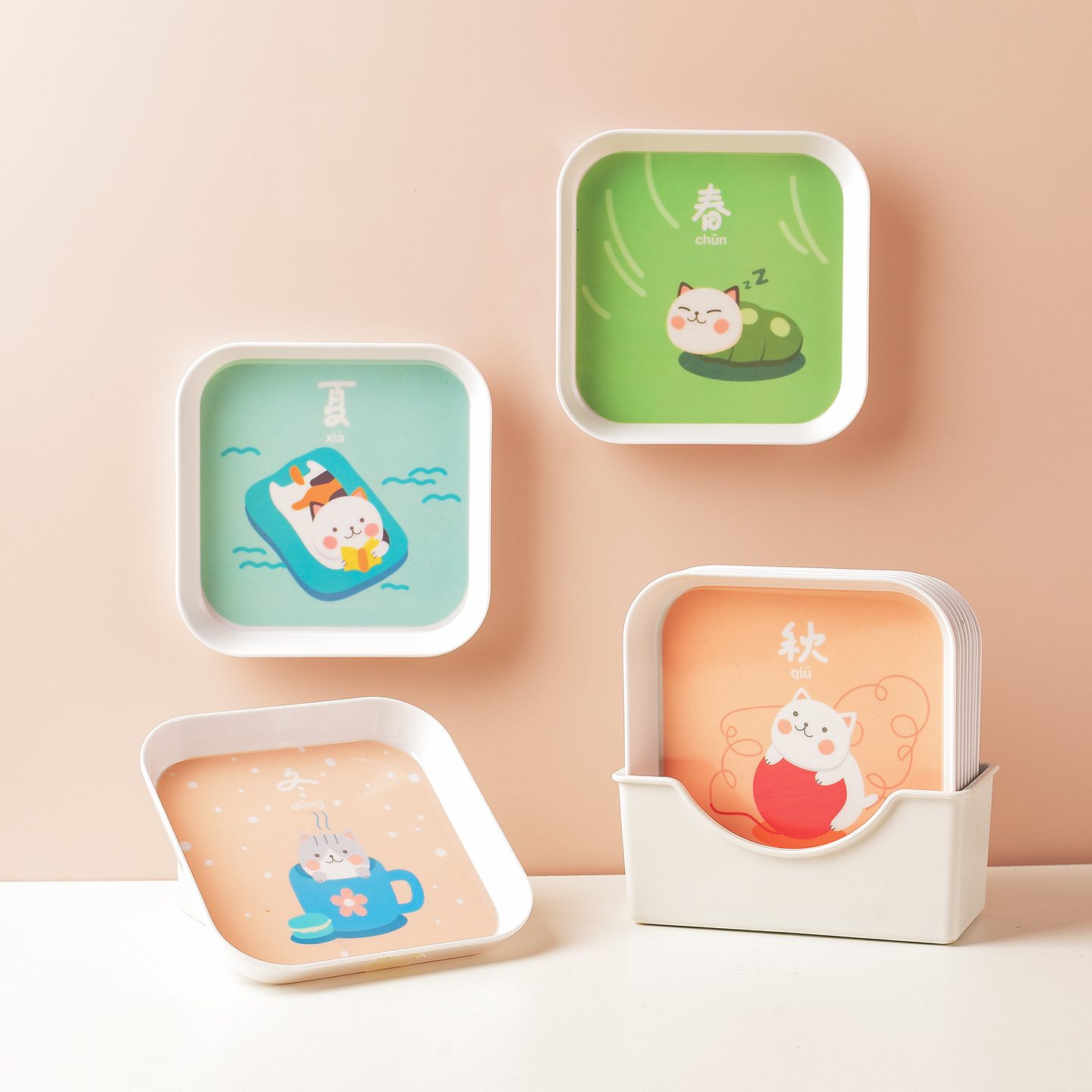 小盘子吐骨头垃圾碟子小吃方盘