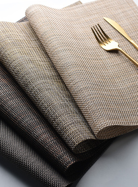 4片装餐垫日式餐桌垫高级感碗垫子杯垫餐盘垫家用西餐垫防烫桌垫