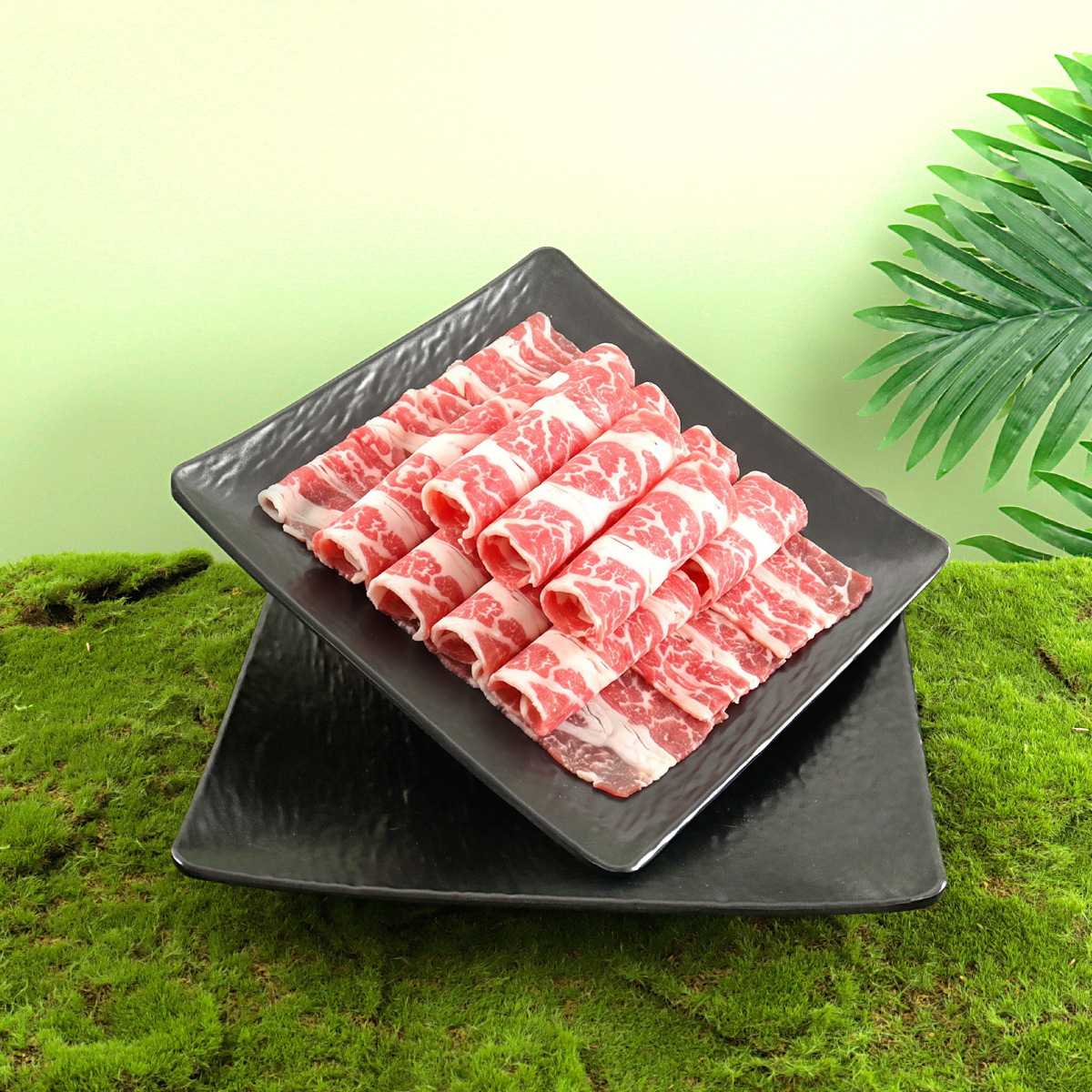 密胺餐具高级感涮肉盘专用自助