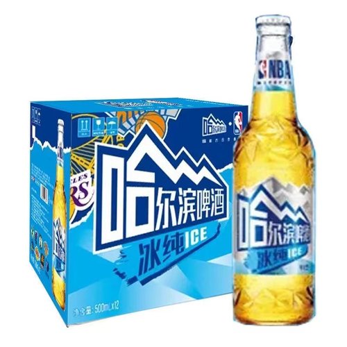 哈尔滨啤酒整箱12瓶正品
