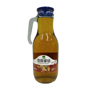 大象苹果醋玻璃瓶整箱6瓶宴请喜宴生日1.5升芒果蓝莓饮料