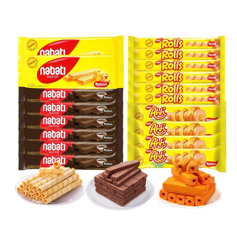 【会员专享】丽芝士纳宝帝巧克力味威化饼干玉米棒芝心棒多款零食