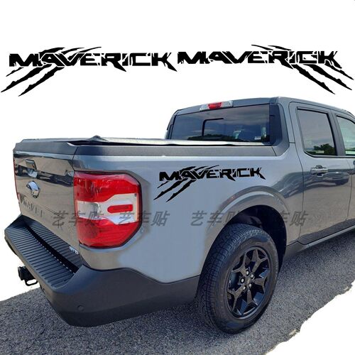适用于福特Maverick爪痕车贴 皮卡车身个性装饰贴纸越野改装贴画