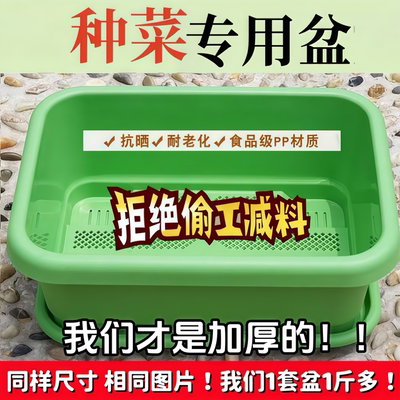 阳台种植盆加厚长方形蔬菜种植盆