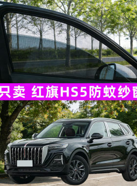 红旗hs5防蚊纱窗车窗防蚊网窗帘遮阳帘防虫网汽车用品装饰改装件