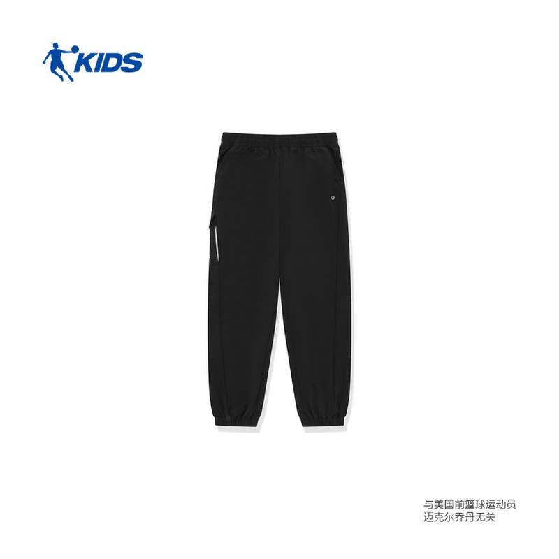 商场同款乔丹儿童2026年女大童梭织单层运动长裤TDBYKB263147