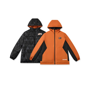 【商场同款】乔丹儿童男童冬季连帽上衣大童双面穿羽绒服T8611681