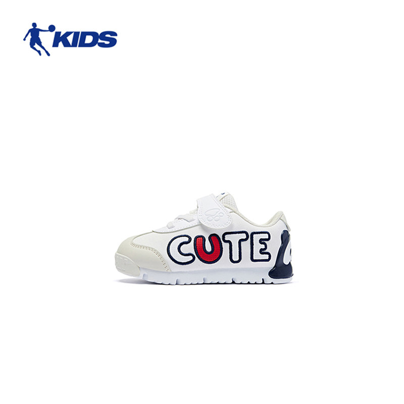 中国乔丹童鞋男春秋新款软底休闲鞋儿童毛毛虫小童网面孩运动鞋男