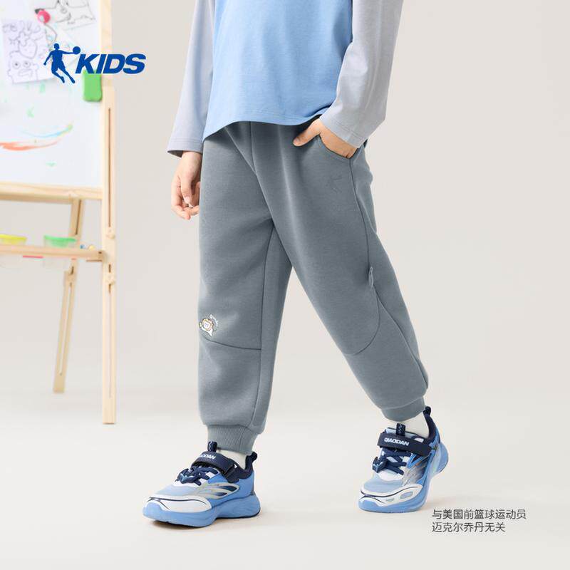 乔丹男童运动裤秋冬新款小童长裤束脚裤儿童休闲裤TDDKLC264014
