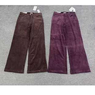 出口美单贵牌Ken$ 外贸尾货 e中腰极简百搭直筒灯芯绒休闲裤