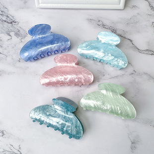 爆款 发抓亚克力抓夹简约发夹中号夹气质马尾夹森系女发饰 韩版